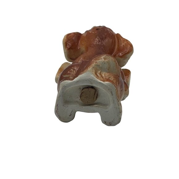 Vintage Santa Cruz Souvenir Dog Ceramic Single Salt Pepper Shaker Brown & Beige - Picture 4 of 4